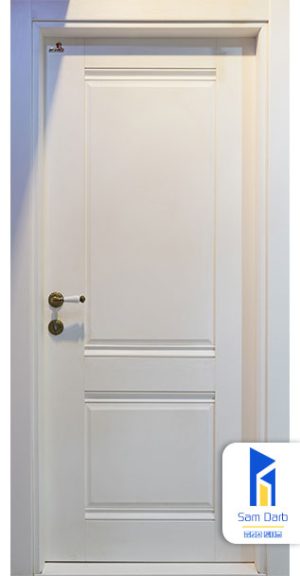 درب اتاق چوبی سفید PVC-SR38