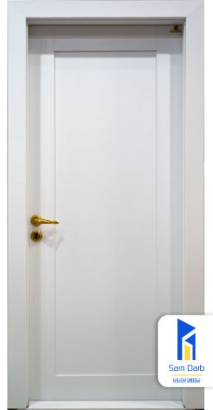 درب چوبی سفید مات اتاق PVC-SR68
