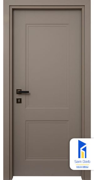 درب اتاق خواب دو قاب دو خط PVC-KT708