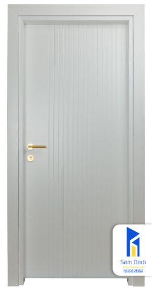 درب اتاق خواب سفید مینیمال PVC-C421